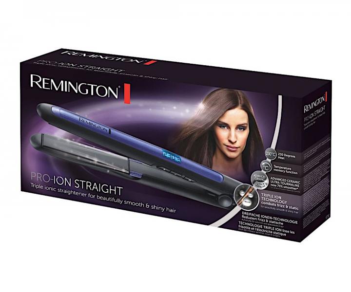Žehlička na vlasy Remington Pro-Ion Straight S7710 - černo-fialová