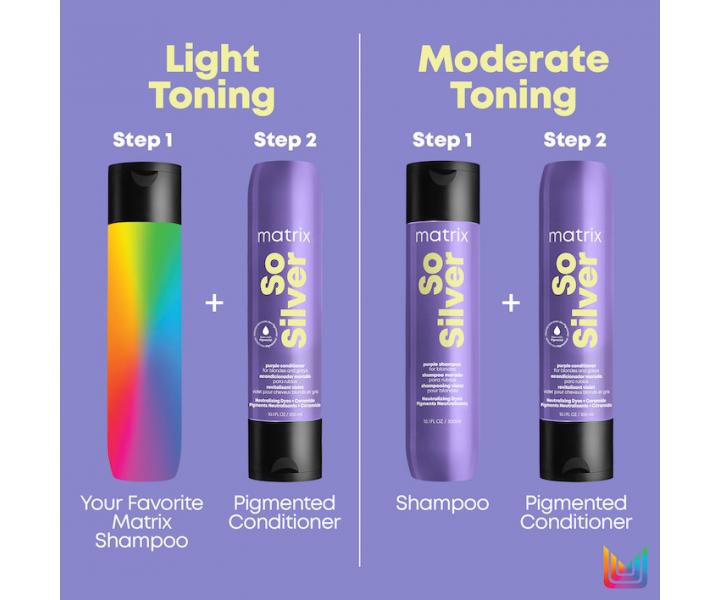 Kondicionér pro neutralizaci blond a melírovaných vlasů Matrix So Silver - 300 ml