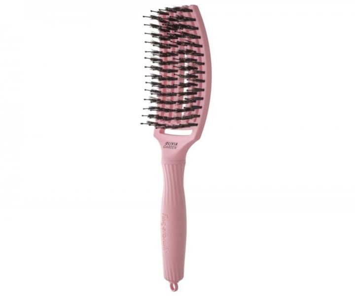 Kartáč Olivia Garden Fingerbrush Combo Medium ThinkPink Soft Pink - jemně růžový