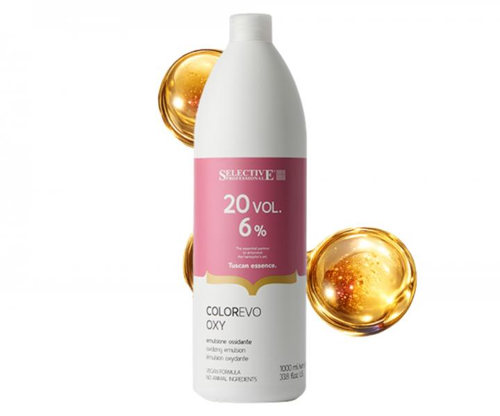 Parfemovan� oxida�n� emulze Selective Professional ColorEvo Oxy Emulsion Oxydante 20 Vol. 6% - 1000 ml