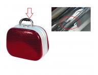 Kosmetický kufřík Hairway krokodýlí kůže - červený - II. jakost - oděrka