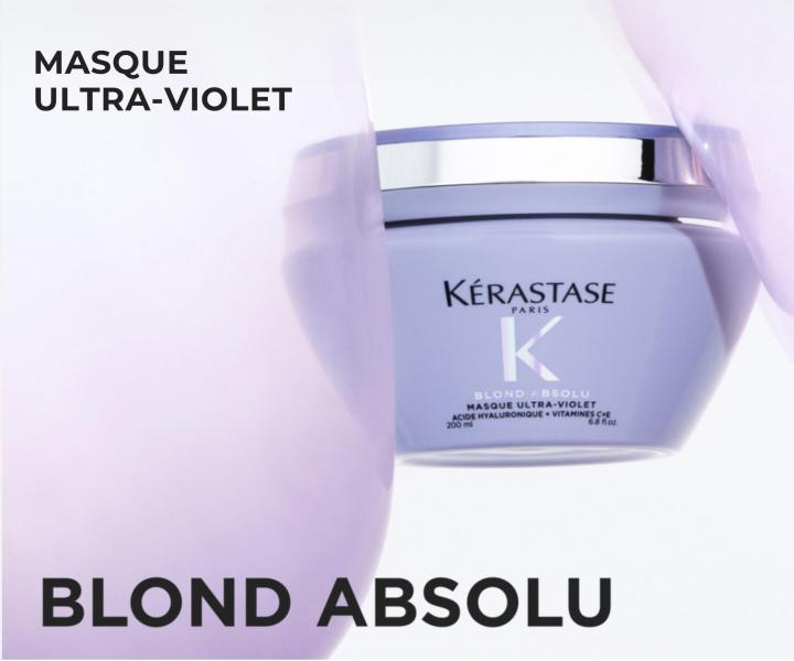 Maska pro neutralizaci �lut�ho t�nu K�rastase Blond Absolu Masque Ultra-Violet - 200 ml