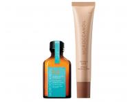 D�rkov� sada olejov� p��e a balz�mu na rty Moroccanoil The Shine Suite Vanilla Date Tinted Lip Balm Gift Set