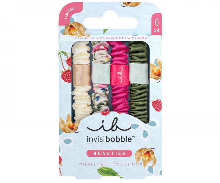 Ozdobn� sat�nov� gumi�ky Invisibobble Beauties Wildflower Blossom Dreams - 4 ks