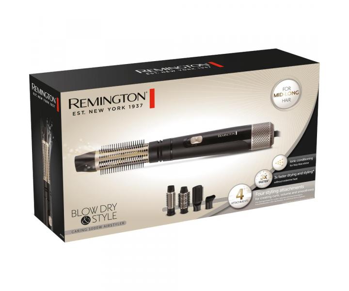 Horkovzdušný rotační kartáč Remington Blow Dry & Style AS7580 - 1000 W, černý