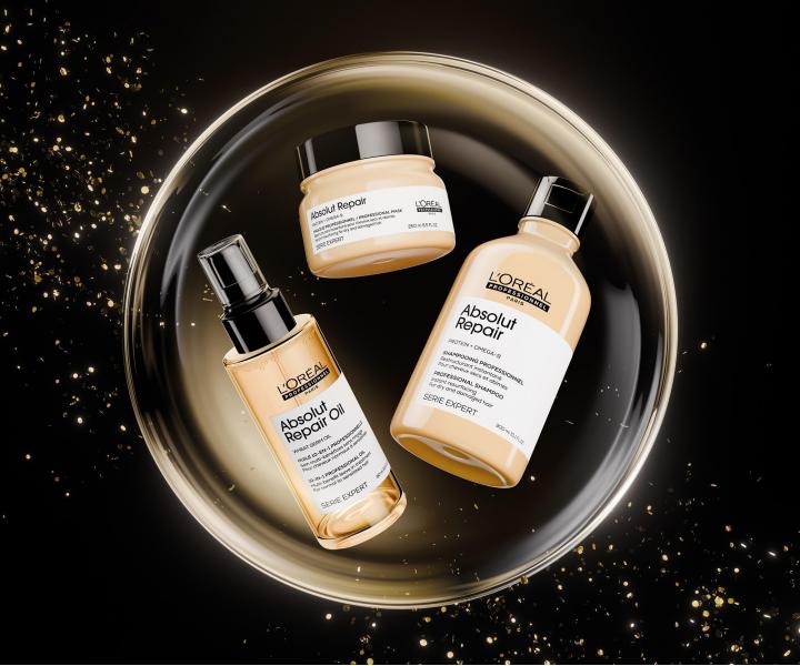 D�rkov� sada pro such� a po�kozen� vlasy Lor�al Professionnel Serie Expert Absolut Repair Trio