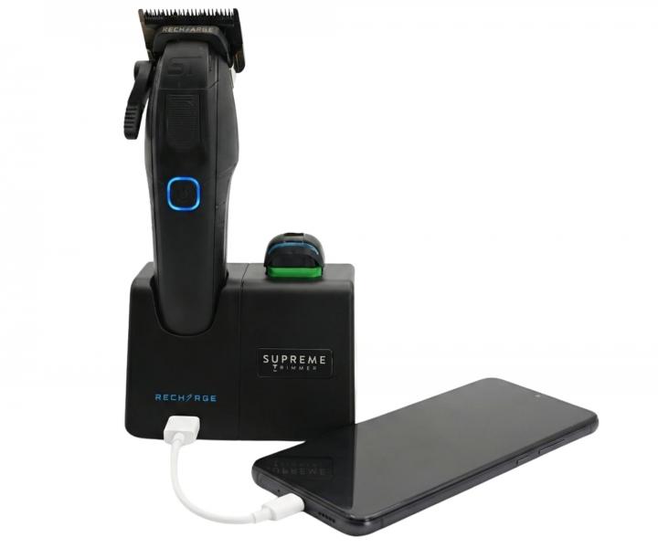 Profesion�ln� st�ihac� strojek s v�m�nn�mi bateriemi Supreme Trimmer Recharge STC779 - �ern�