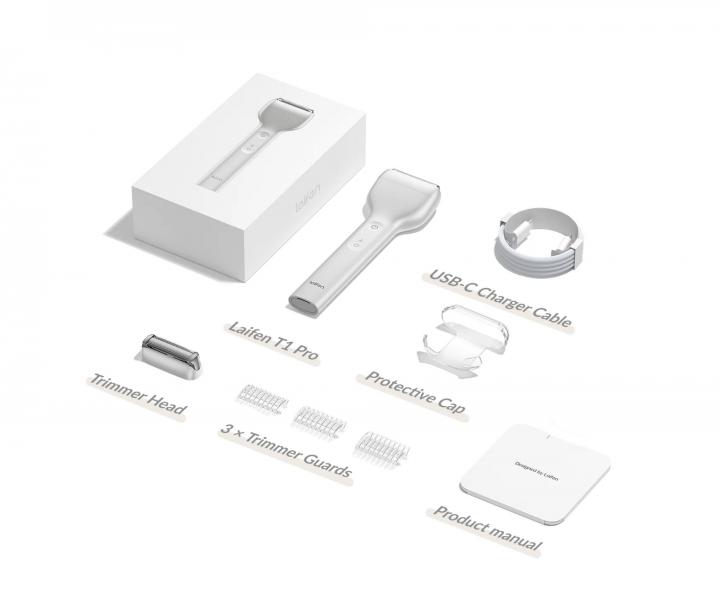 Plan�etov� holic� strojek na vousy Laifen T1 Pro Silver - st��brn�