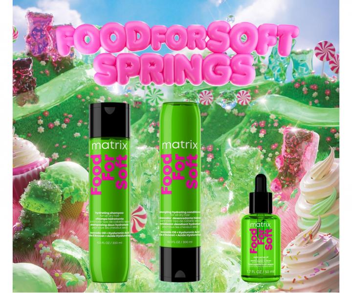 D�rkov� sada pro hydrataci a hebkost such�ch vlas� Matrix Food For Soft Springs