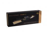 Žehlička na vlasy Bio Ionic s obsahem 24K zlata, 38 mm - černo-zlatá