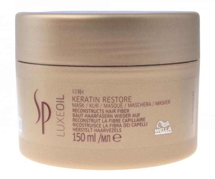 Maska pro regeneraci vlasů Wella Professionals SP LuxeOil Keratin Restore Mask - 150 ml