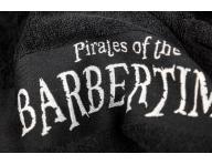 Bavlněný ručník Pirates of the Barbertime Towel With Barbertime Logo 50 x 90 cm - černý
