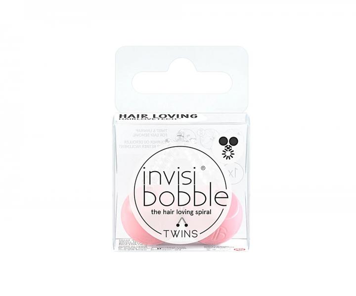 Tenká spirálová gumička do vlasů s kuličkami Invisibobble Twins
