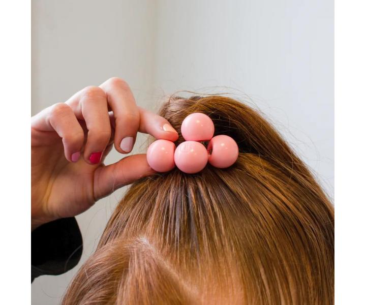 Tenká spirálová gumička do vlasů s kuličkami Invisibobble Twins