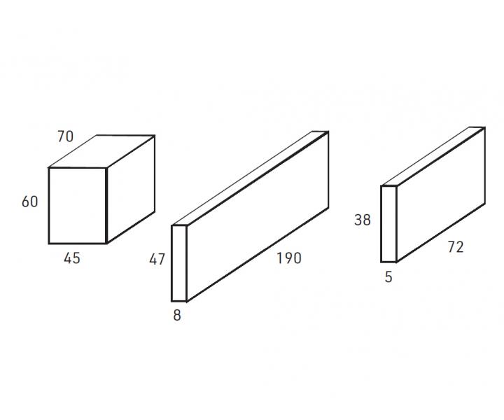 Stojan na produkty Label.m New Generation Stand - ern, proveden 190 x 40 x 70 cm