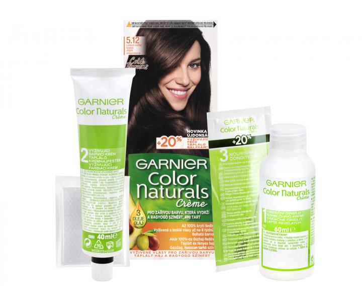 Permanentní barva Garnier Color Naturals 5.12 ledová světle hnědá