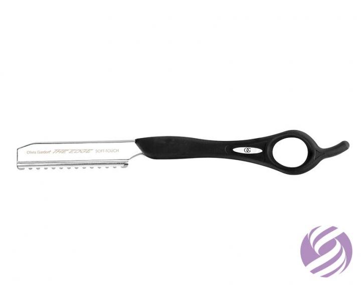 Sada nůžek 5,75" + nůžek 6,35" + břitva Olivia Garden Matt Black Edition + kartáč zdarma
