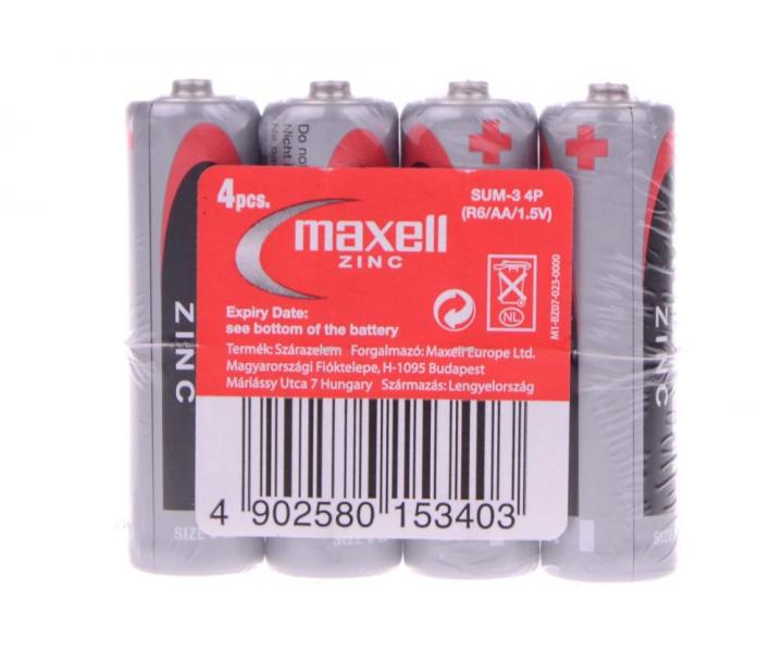 Baterie Maxell Zinc AA tukov - 4 ks (bonus)