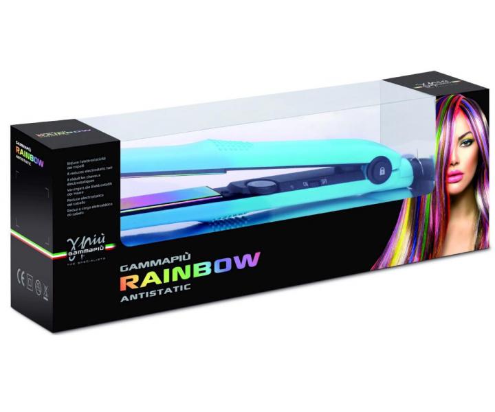 Profesionální žehlička na vlasy Gamma Piú Rainbow - modrá