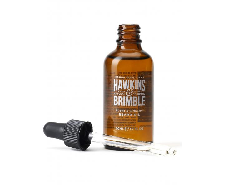 Vyživující olej na vousy a knír Hawkins & Brimble Beard Oil - 50 ml