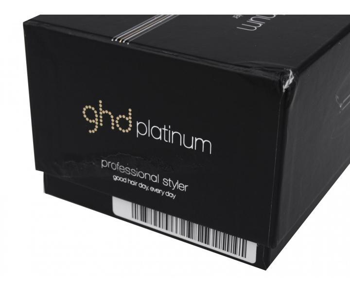GHD ehlika na vlasy Platinum - 26 x 95 mm, ern - rozbalen, pokozen krabice