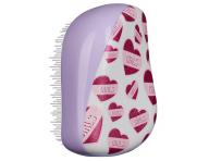 Kartáč na vlasy Tangle Teezer Compact - Girl Power, bílá/fialová