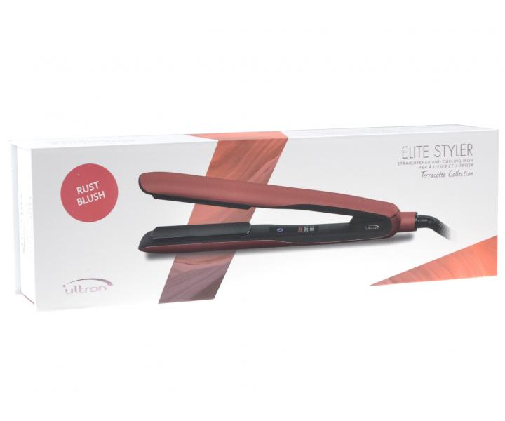 Žehlička na vlasy Ultron Elite Styler Terracotta Collection - vínová