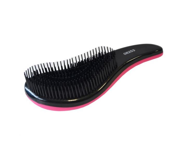Kartáč na vlasy Hairway DeTangle - růžovo-černý