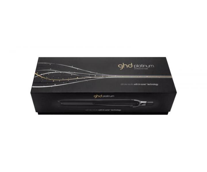 GHD ehlika na vlasy Platinum - 26 x 95 mm, ern - rozbalen, pokozen krabice