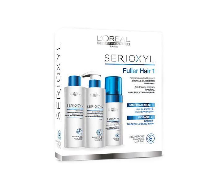 Balíček Serioxyl Fuller hair 1 proti řídnutí vlasů - pro přírodní vlasy