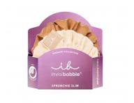 Ozdobné spirálové gumičky Invisibobble Sprunchie Slim Premium Creme De Caramel - 2 ks