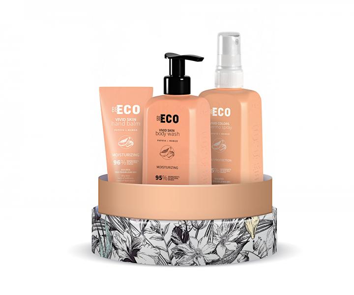 Drkov sada pro pi o cel tlo Mila Professional Be Eco Hair & Body Care Vivid