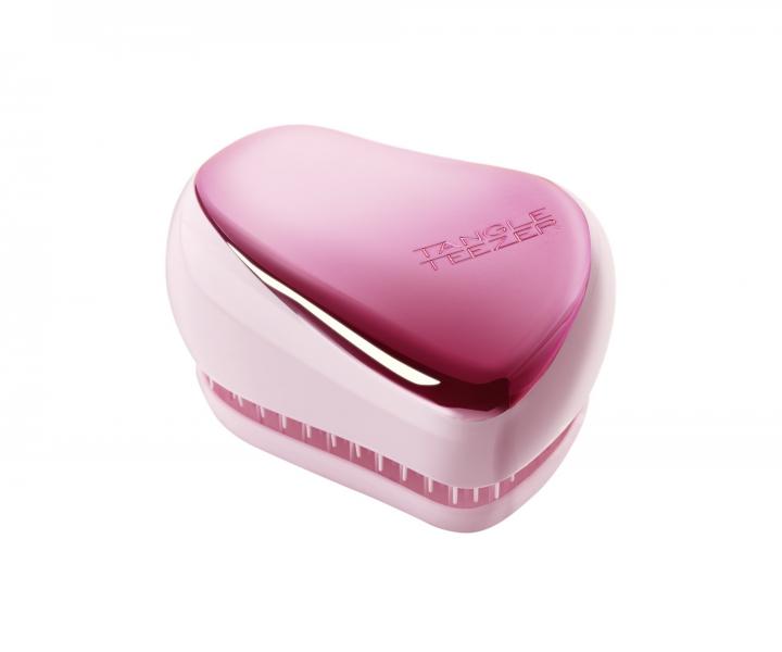 Kart na rozesvn vlas Tangle Teezer Compact Styler Baby Doll Pink - metalick rov