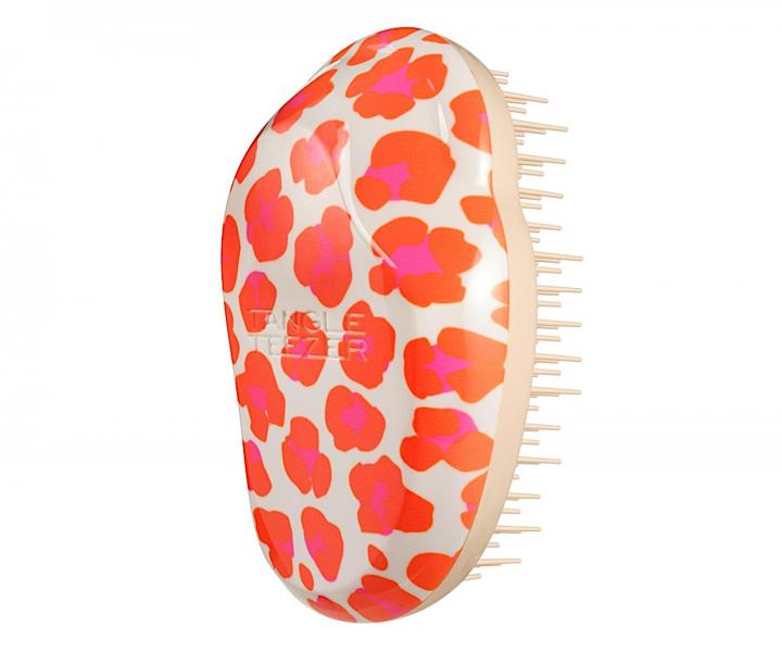 Kartáč na rozčesávání vlasů Tangle Teezer Original Mini Leo Orange - bílo-oranžový