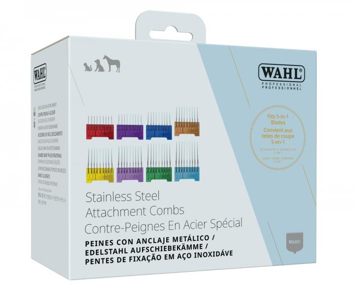 Sada n�hradn�ch kovov�ch n�stavc� Wahl Stainless Steel Attachments Combs 3027903 - 8 ks