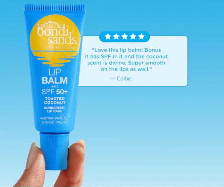 Ochrann� a vy�ivuj�c� balz�m na rty Bondi Sands Lip Balm SPF 50+ - 10 g