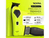 Profesion�ln� konturovac� strojek na vlasy s v�m�nn�mi kryty Rovra Supercut Professional Trimmer RT-89 - zelen�/b�l�/�ern�
