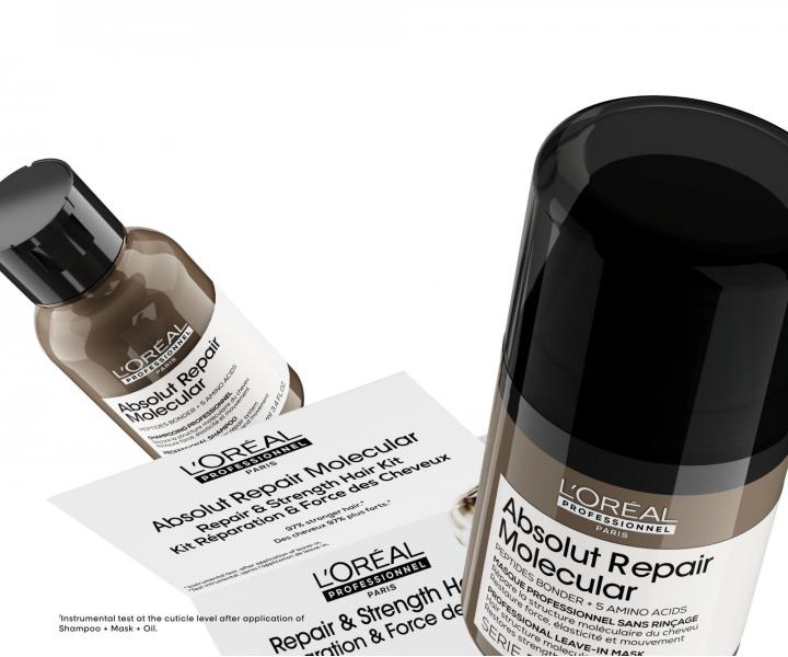 Cestovn� sada pro po�kozen� vlasy Lor�al Professionnel Serie Expert Absolut Repair Molecular Repair & Strenght Hair Kit