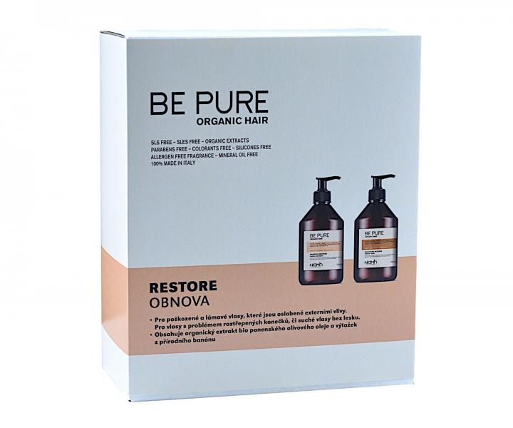 Dárková sada pro obnovu poškozených a lámavých vlasů Niamh Be Pure Restore