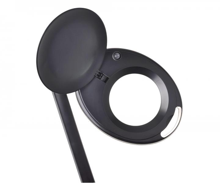 Zv�t�ovac� lupa s LED lampou na stojanu i s uchycen�m na st�l Weelko Mega+ Black - 5 dioptri�
