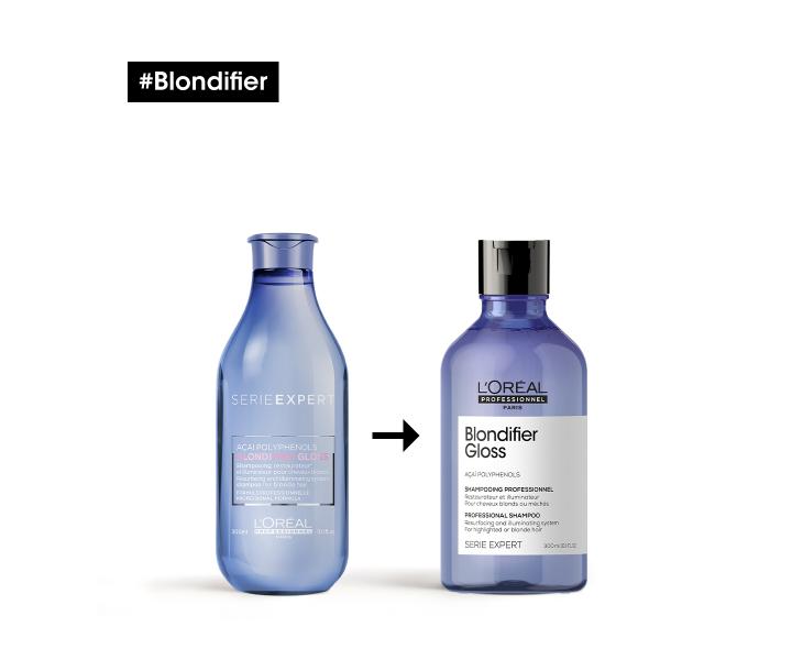 Rozjasňující šampon pro blond vlasy Loréal Professionnel Serie Expert Blondifier Gloss - 300 ml