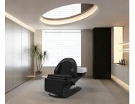 Luxusn� kade�nick� elektricky polohovateln� myc� box SilverFox 6001 - �ern�, b�l� umyvadlo