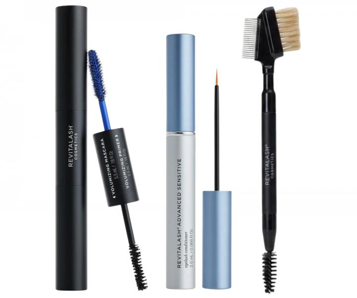 D�rkov� sada pro p��i o �asy citliv�ch o�� RevitaLash Flawless Lash Collection Sensitive + �asenka a kart��ek na obo�� zdarma