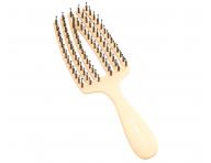 Dětský kartáč na vlasy Olivia Garden Fingerbrush Kids - pastelově žlutý