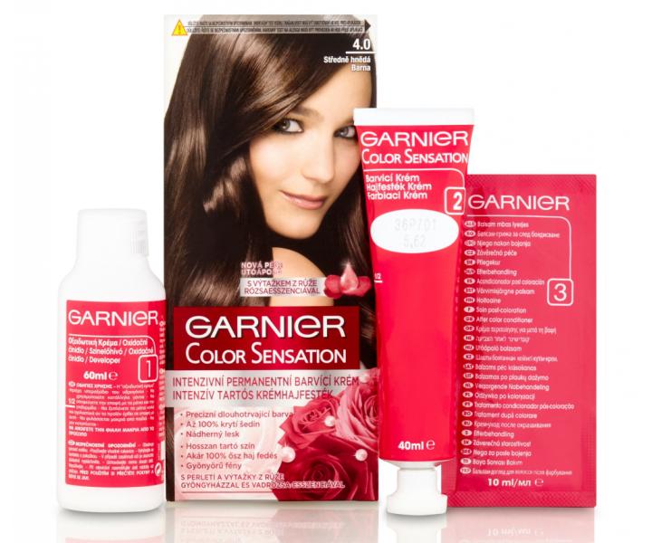 Permanentn barva Garnier Color Sensation 4.0 stedn hnd