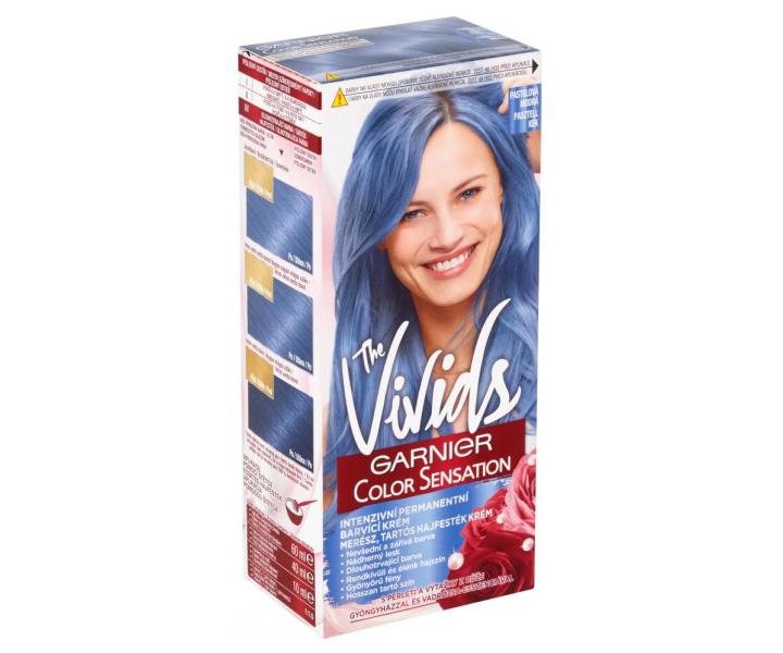 Permanentn barva Garnier Color Sensation The Vivids - pastelov modr