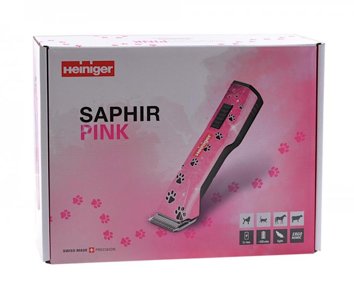 Profesionální strojek na srst Heiniger Saphir Pink - růžový