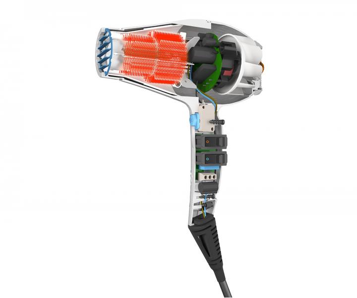 Profesionln fn na vlasy Parlux Digitalyon - 2400 W, stbrn - rozbalen