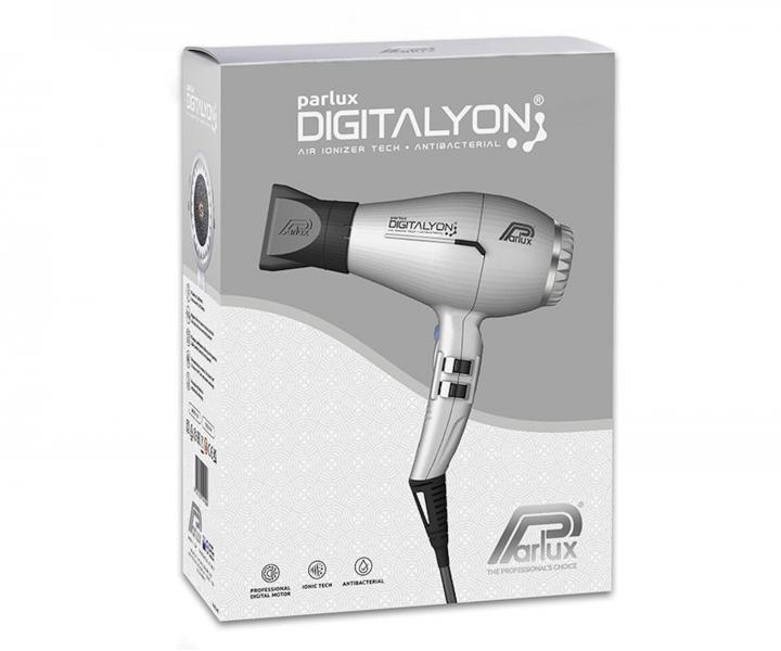 Profesionln fn na vlasy Parlux Digitalyon - 2400 W, stbrn - rozbalen