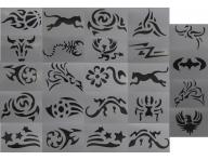 Šablony pro ornamenty TATTOO, Sibel - Barburys - 24 vzorů